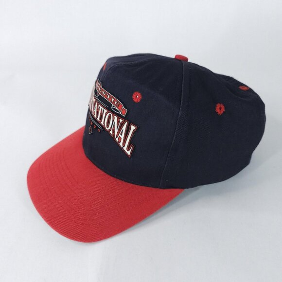 Vintage International Hat Cap Snap Back Authentic Parts Embroidered Mens 90s - Picture 2 of 8